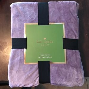 kate spade fleece throw